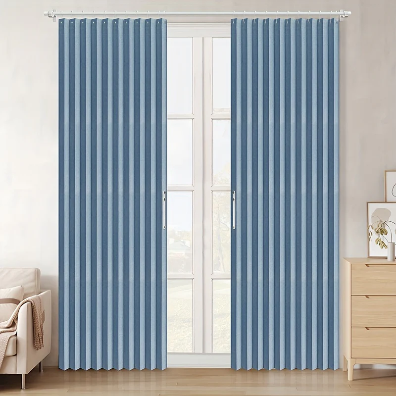 Classic Verduisterende Vouwgordijnen - Gestreepte Plisségordijnen voor Slaapkamer en Deuren - immagine 7