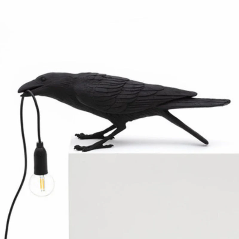 Vogelvormige Tafellamp - Artistieke Resin Nachtlamp voor Slaapkamer - immagine 6