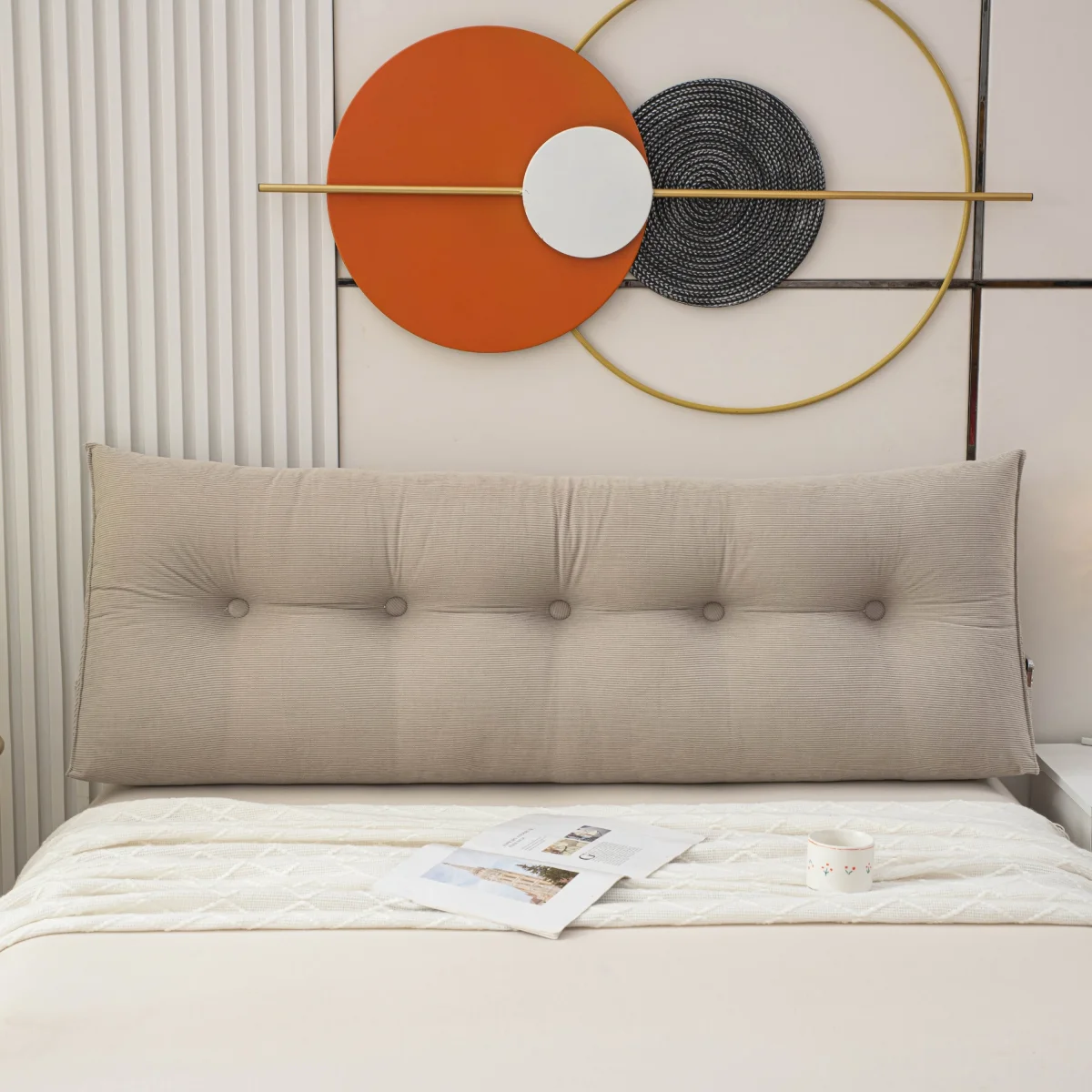 Wedge Pillow - Verstelbaar Bedkussen met Medium Zachte Ondersteuning voor Rug, Tatami Kussen - immagine 7