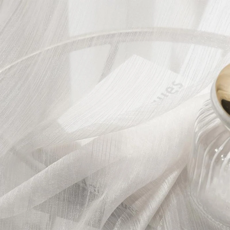 Ivy Streamer Glanzende Transparante Gordijnen Tulle - immagine 6
