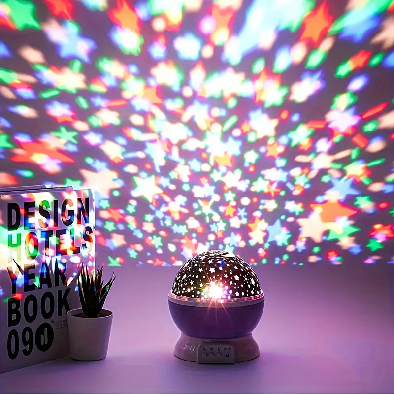 StarGlow - LED Ster Projector Nachtlampje met Verstelbare Kleuren en USB-Voeding - immagine 8