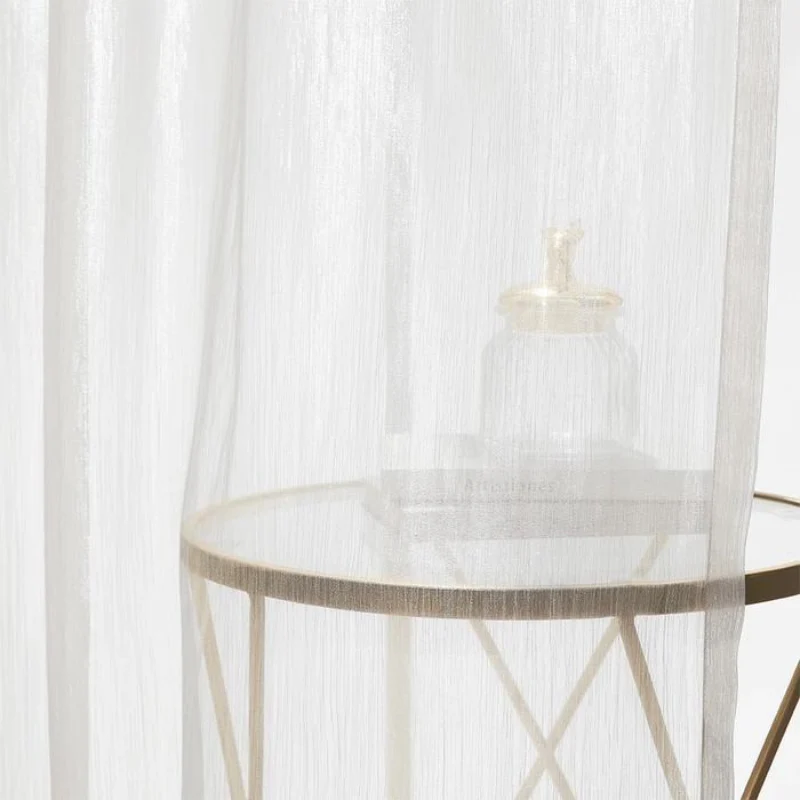 Ivy Streamer Glanzende Transparante Gordijnen Tulle - immagine 4