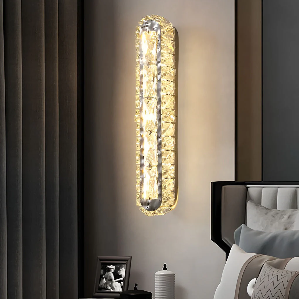 CrystalLux - Dubbele LED Kristallen Wandlamp met Dimbare Functie - immagine 3