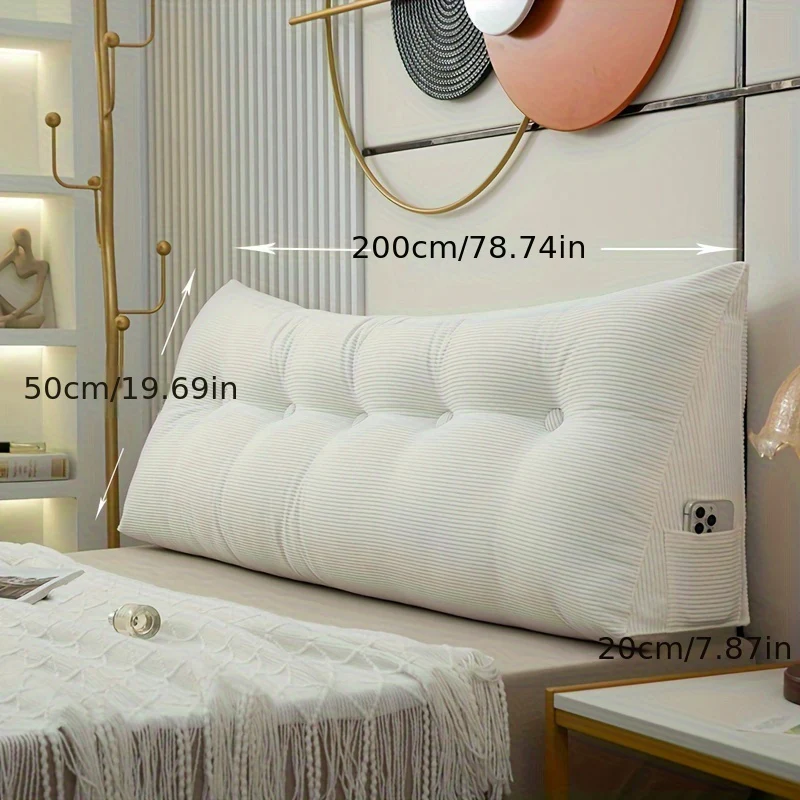Wedge Pillow - Verstelbaar Bedkussen met Medium Zachte Ondersteuning voor Rug, Tatami Kussen - immagine 3