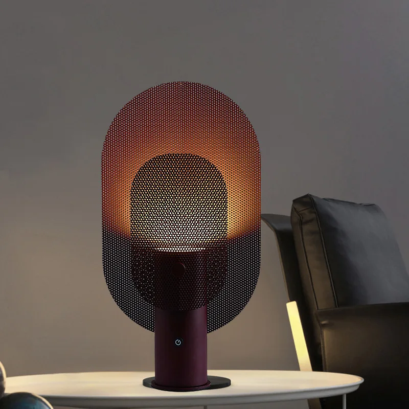 LumeGrid – Scandinavische Tafellamp met Dimbare LED-verlichting voor Stijlvolle Interieurs - immagine 3