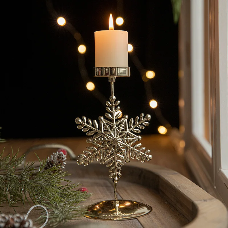 Glans - Gouden Ster- en Kerstboom Kaarsenhouder - immagine 5