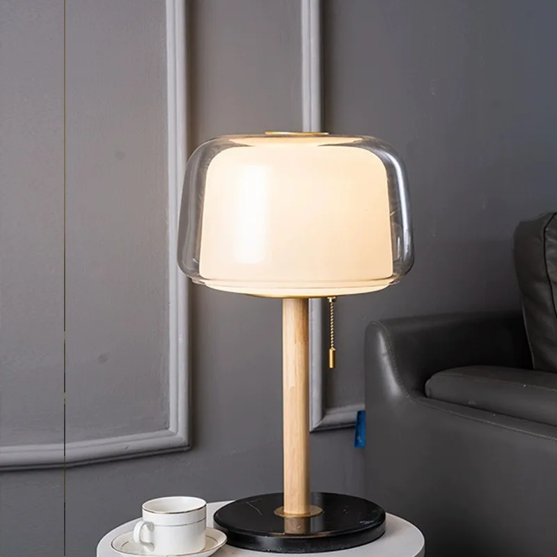 LumeHaven – Nachtlamp met Houten Basis en LED-verlichting - immagine 5