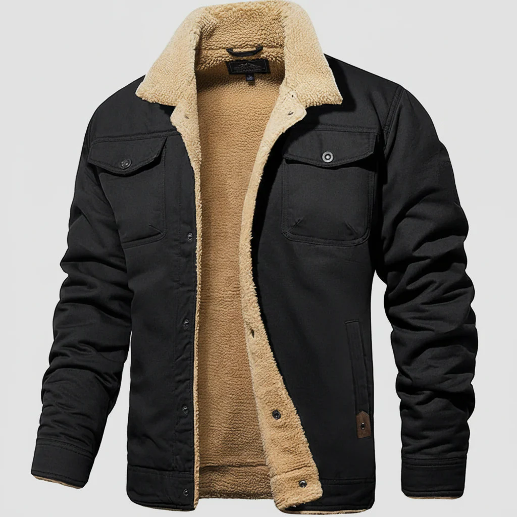 Heren Winterjas Ritsjack Teddyvoering Zakken - immagine 4