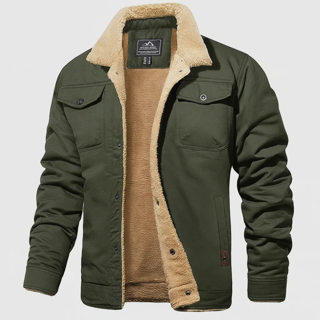 Heren Winterjas Ritsjack Teddyvoering Zakken - immagine 5