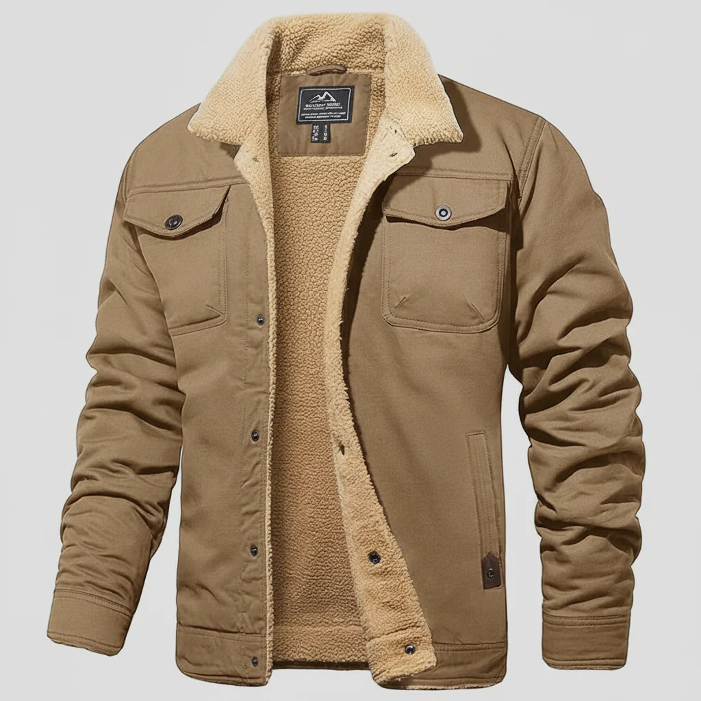 Heren Winterjas Ritsjack Teddyvoering Zakken - immagine 6