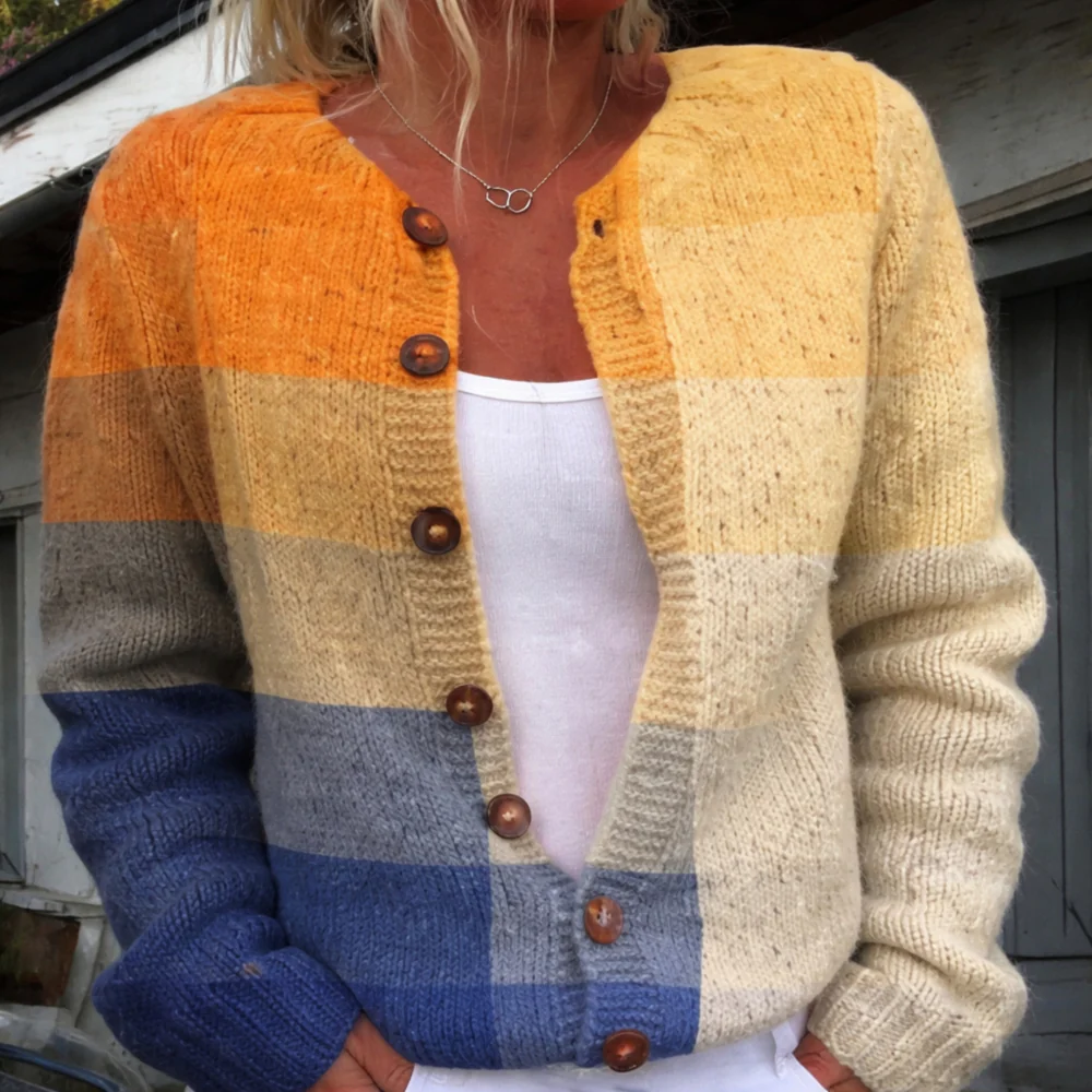 Vest Dames Bloemenprint Gebreid Casual Losse Pasvorm