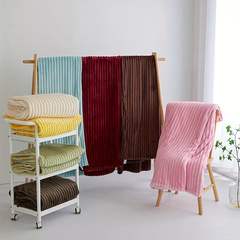 Ultra-Zachte Witte Fleece Deken - Comfortabel & Warm voor Bank, Bed, Kantoor en Reizen - immagine 7